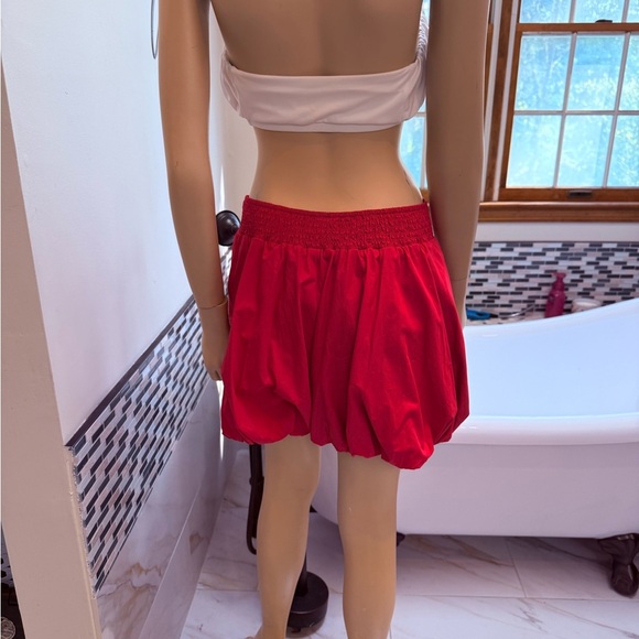 Susana Monaco Poplin Bubble Shorts, Fuschia - Picture 7 of 13